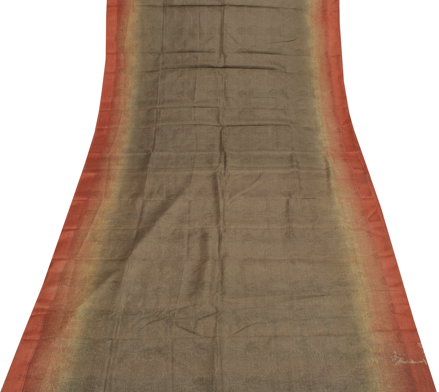 Sushila Vintage Indian Saree 100% Pure Silk Printed Floral Soft Craft Fabric