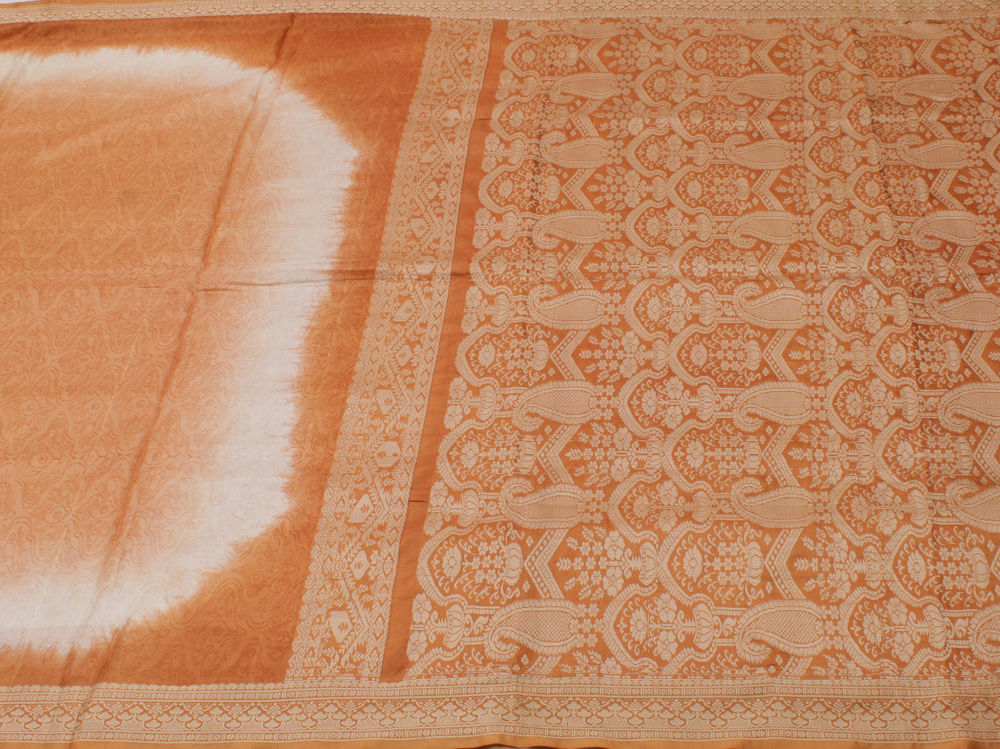 Sushila Vintage Indian Saree 100% Pure Silk Printed Floral Soft Craft Fabric