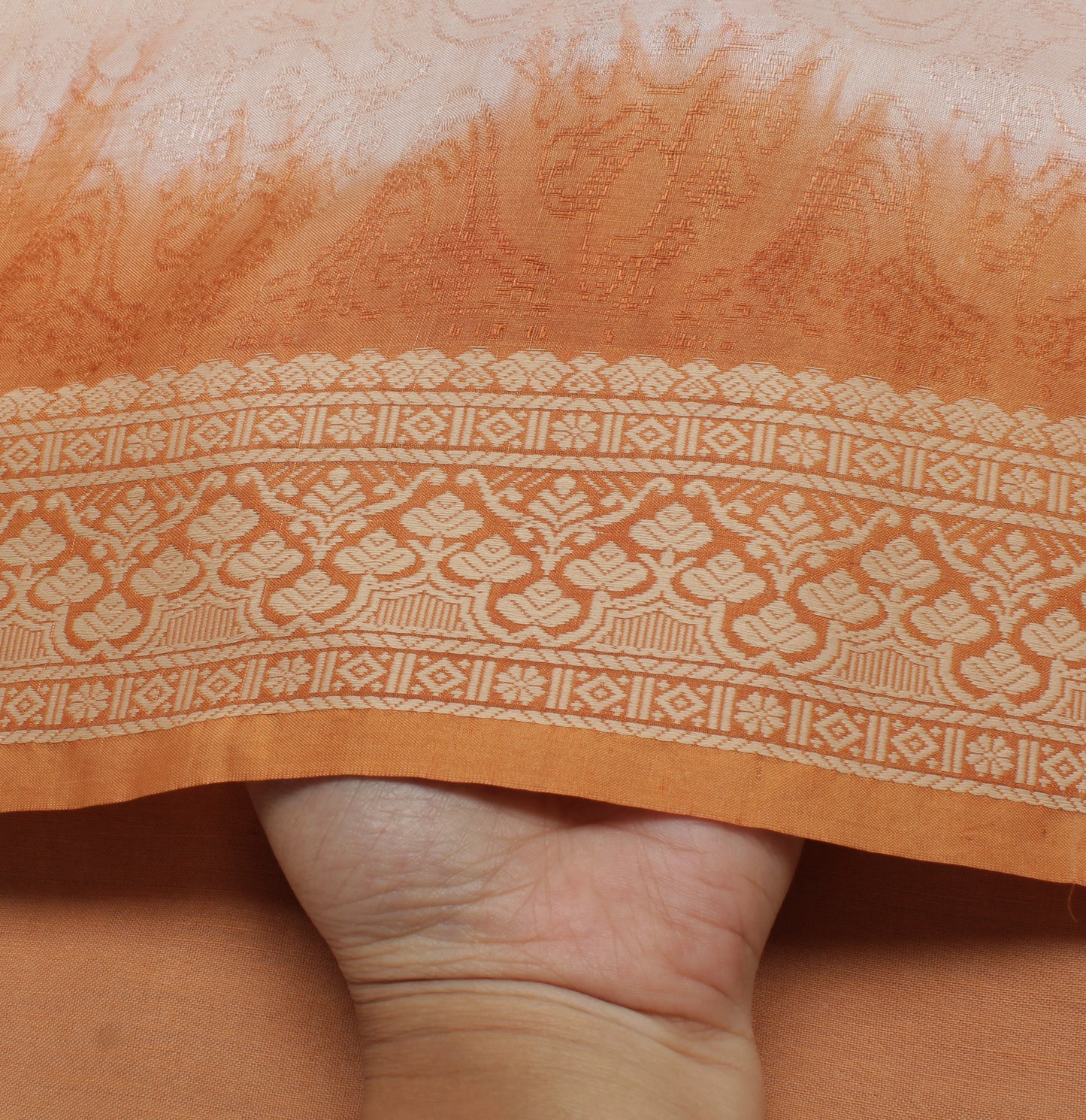 Sushila Vintage Indian Saree 100% Pure Silk Printed Floral Soft Craft Fabric