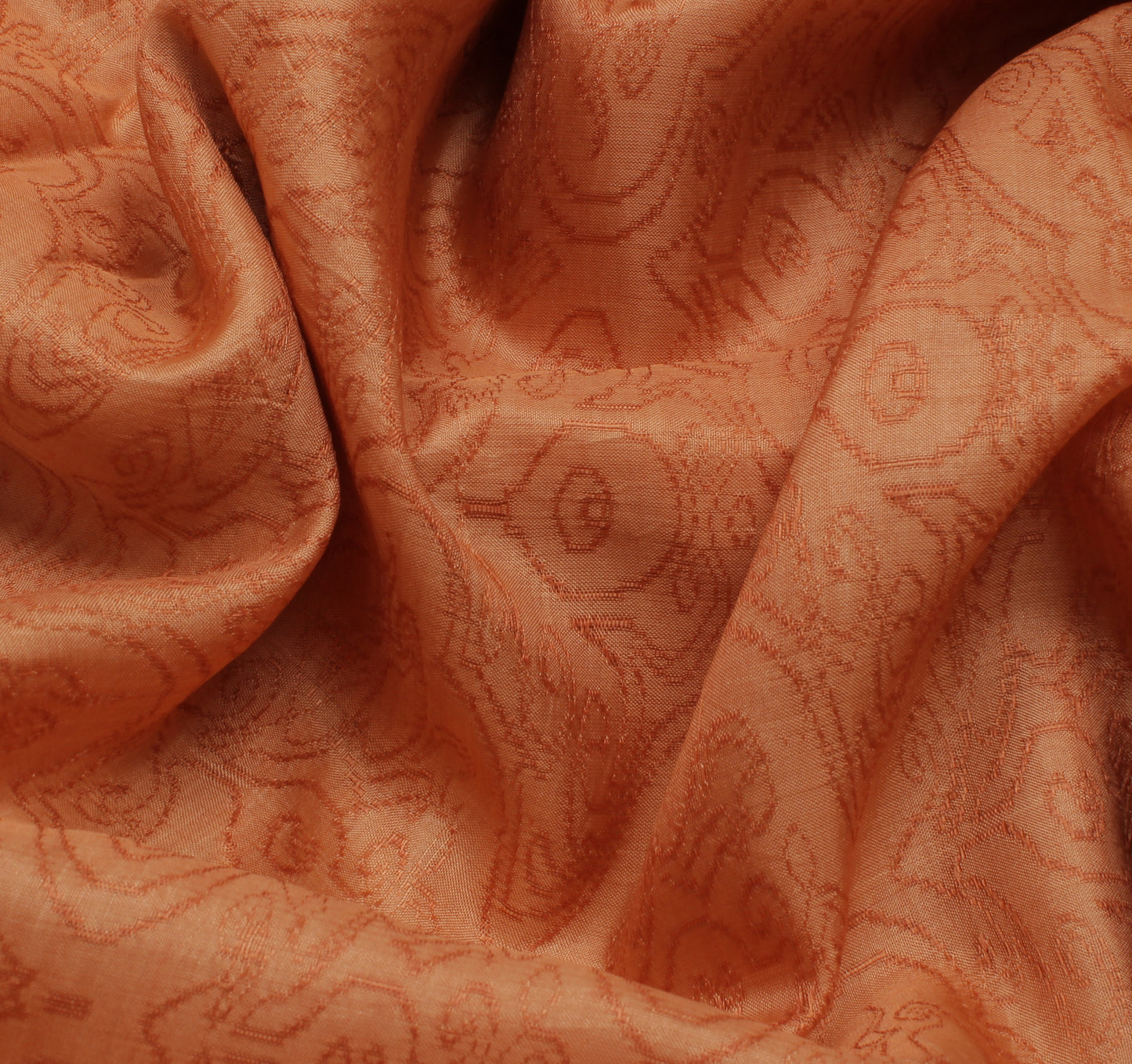 Sushila Vintage Indian Saree 100% Pure Silk Printed Floral Soft Craft Fabric