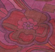 Sushila Vintage Indian Saree 100% Pure Silk Printed Floral Craft 5 Yard Fabric