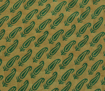 Sushila Vintage Brown Saree 100% Pure Silk Printed Paisley Soft Craft Fabric