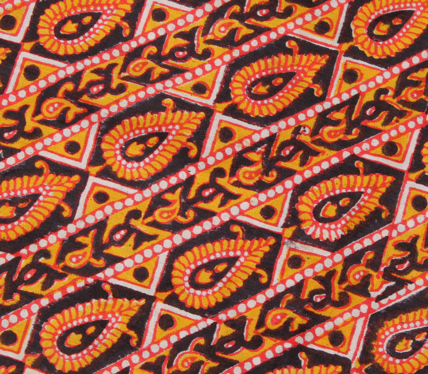 Sushila Vintage Indian Saree 100% Pure Silk Printed Floral Soft Craft Fabric