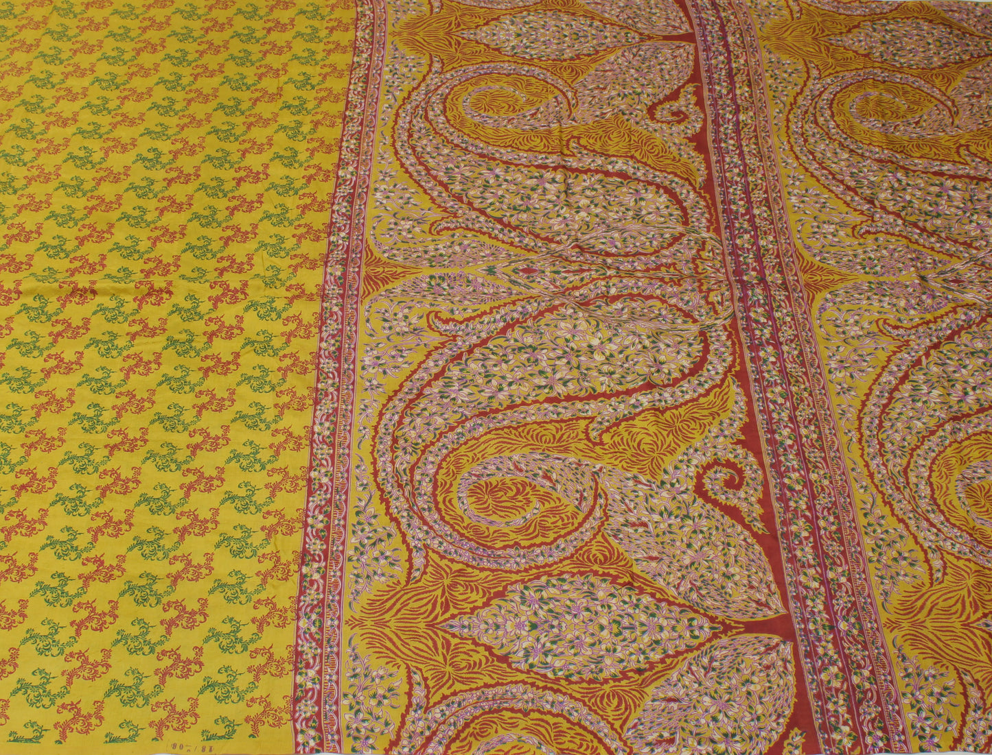Sushila Vintage Green Saree 100% Pure Silk Printed Floral Soft Craft 5 YD Fabric