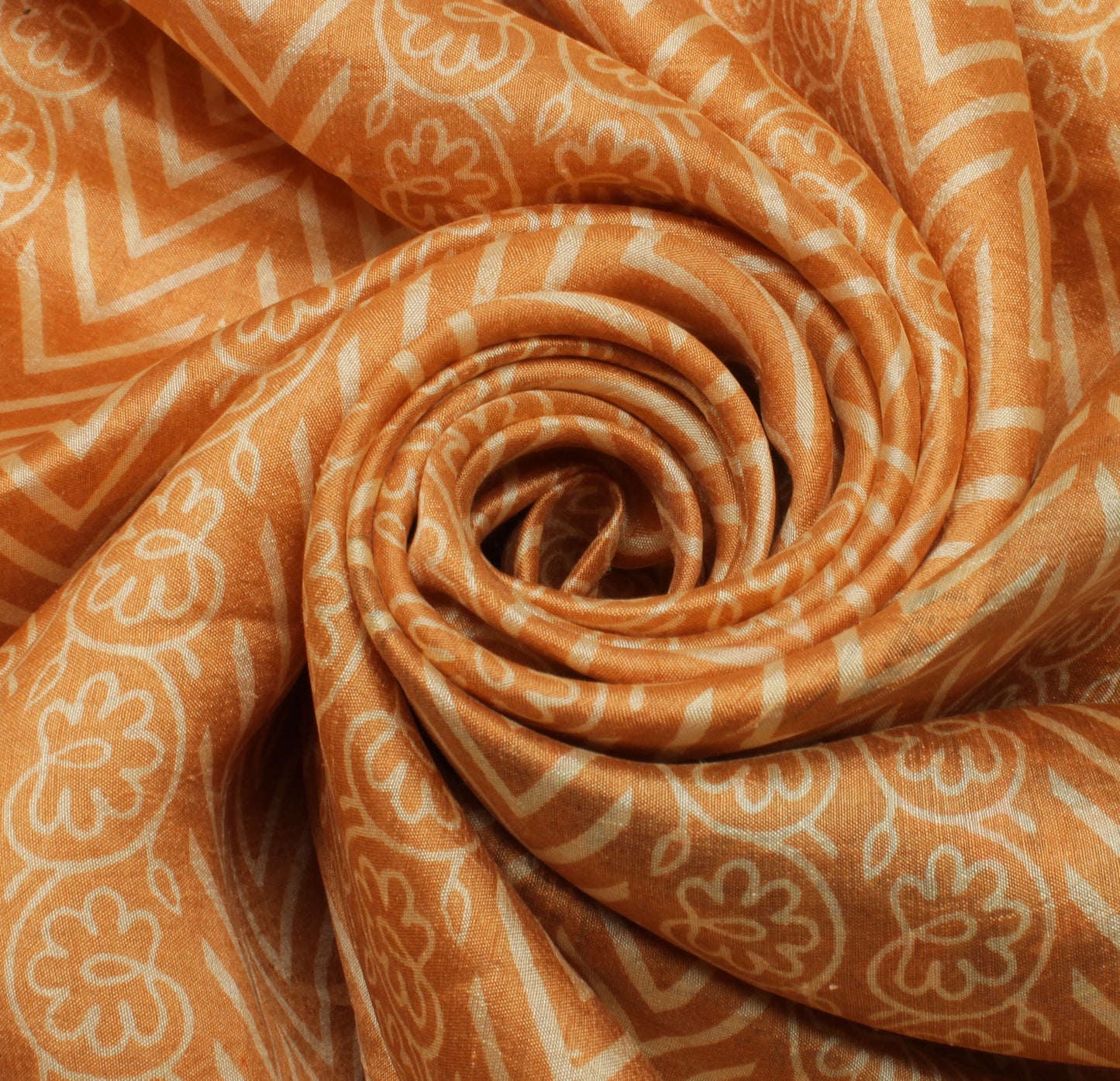 Sushila Vintage Indian Saree 100% Pure Silk Printed Soft Craft 5 Yard Fabric