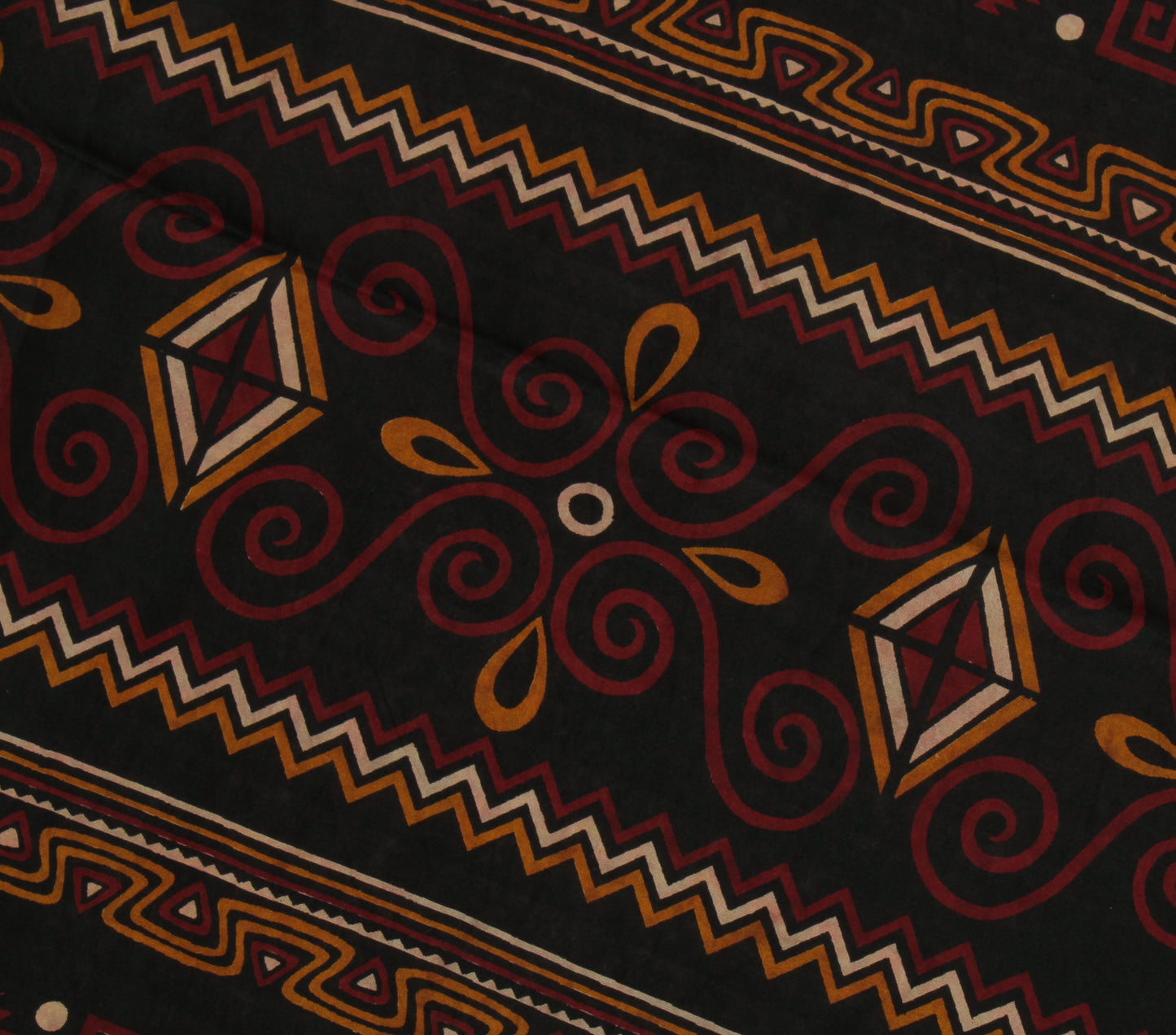 Sushila Vintage Indian Saree 100% Pure Silk Printed Soft Craft 5 Yard Fabric