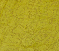 Sushila Vintage Green Saree 100% Pure Silk Printed Floral Craft 5 YD Fabric