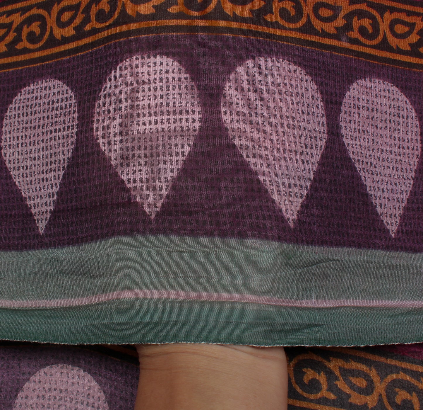 Sushila Vintage Pink Indian Saree 100% Pure Silk Printed  Soft Craft Fabric
