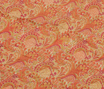 Sushila Vintage Indian Saree 100% Pure Silk Printed Floral Soft Craft Fabric
