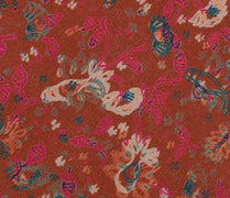 Sushila Vintage Indian Saree 100% Pure Silk Printed Floral Soft Craft Fabric