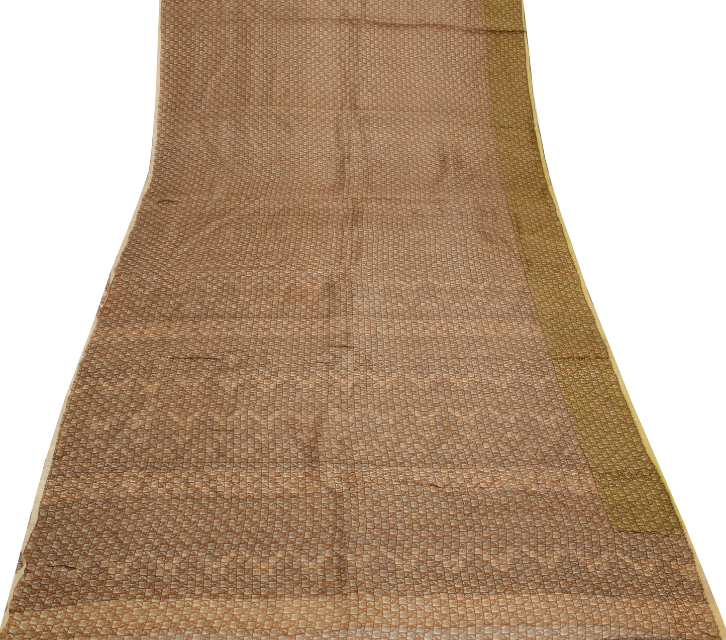 Sushila Vintage Indian Saree 100% Pure Silk Printed Floral Soft Craft Fabric