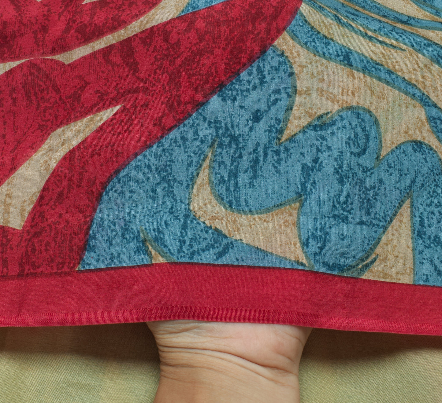 Sushila Vintage Multi-Color Saree  100% Pure Silk Printed Soft Craft Fabric
