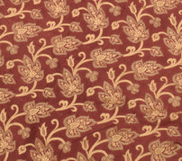 Sushila Vintage Indian Saree 100% Pure Silk Printed Floral Soft Craft Fabric