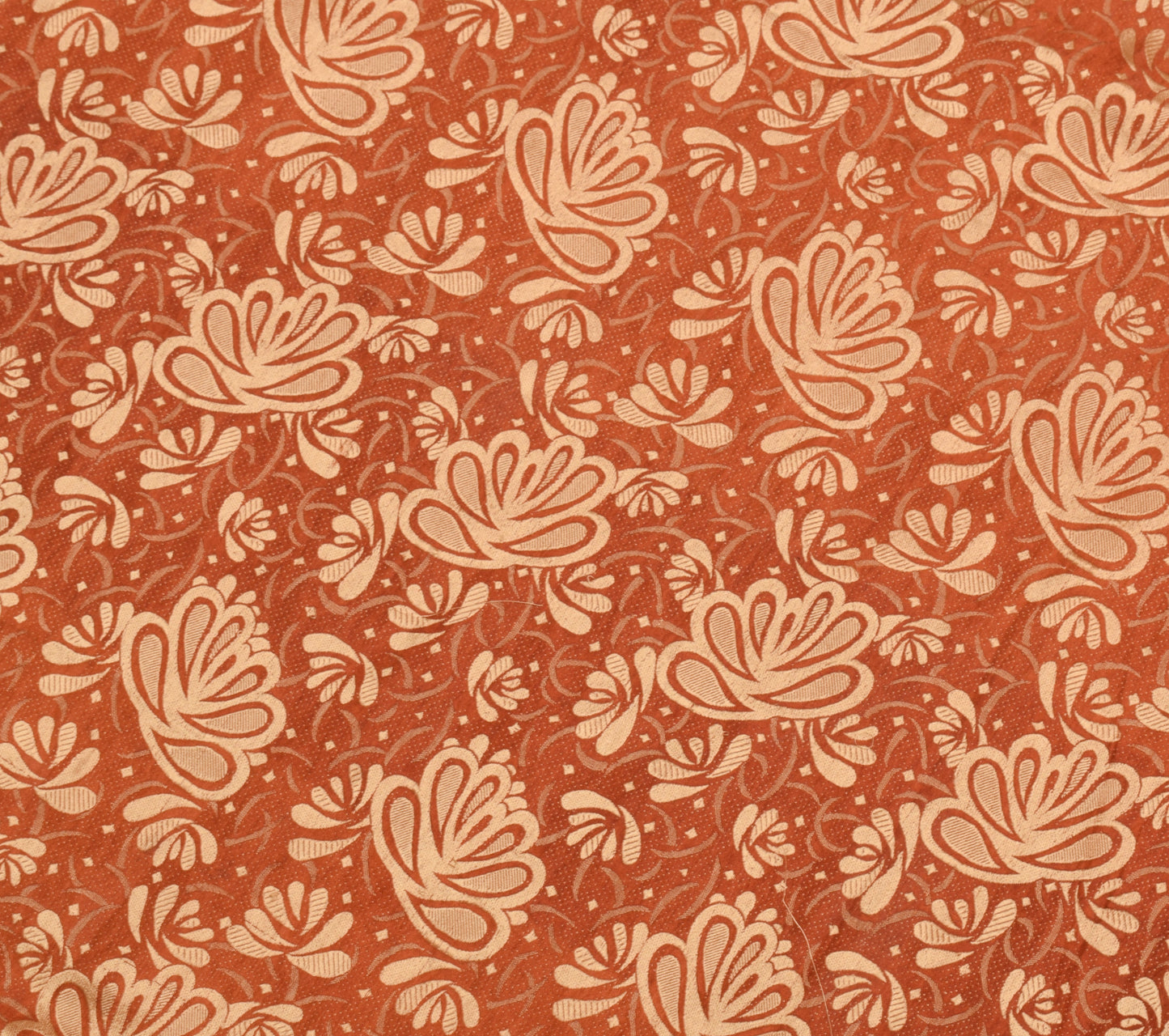 Sushila Vintage Indian Saree 100% Pure Silk Printed & Woven Soft Craft Fabric