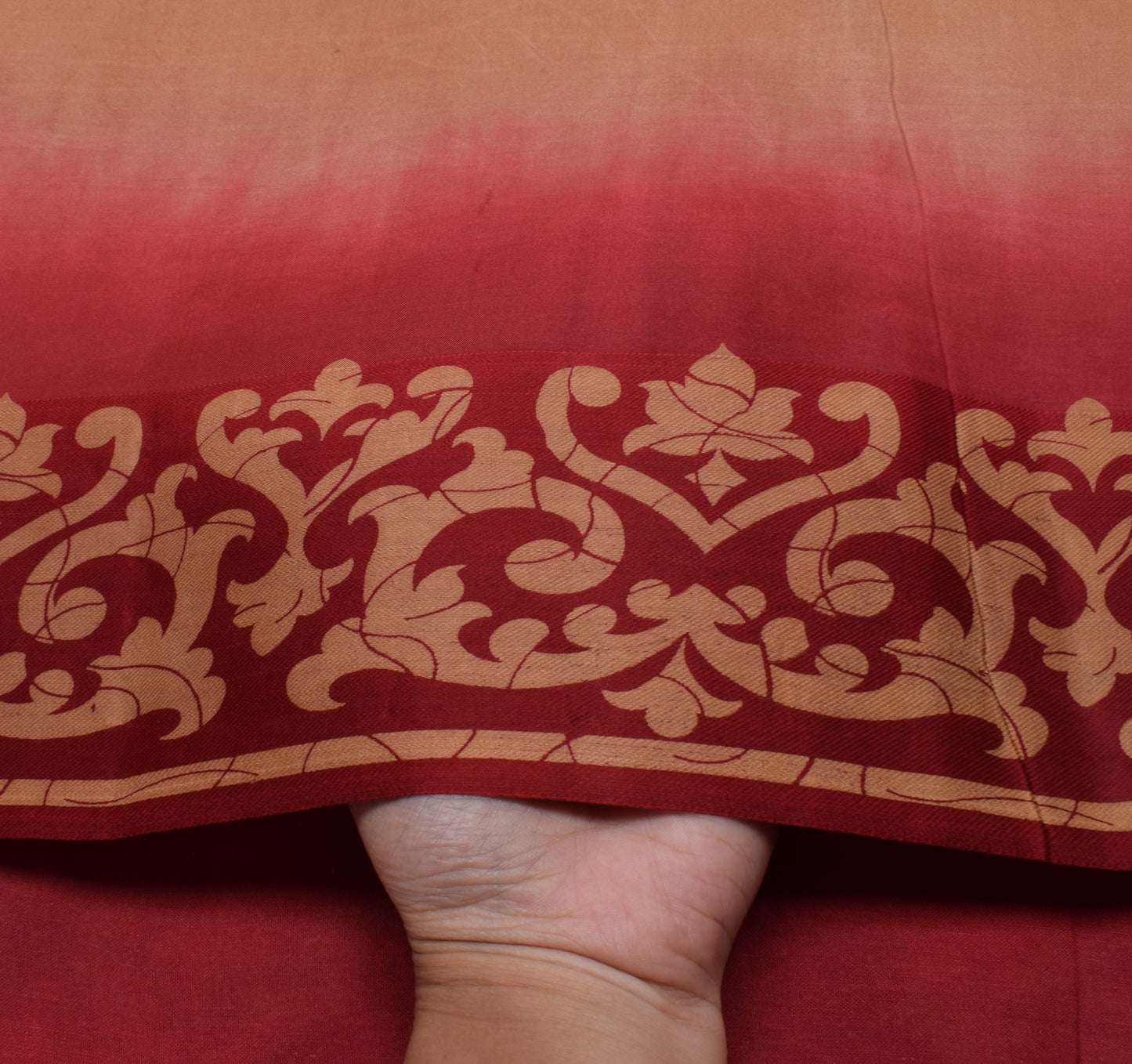 Sushila Vintage Indian Saree 100% Pure Silk Printed 5 Yard Soft Craft Fabric
