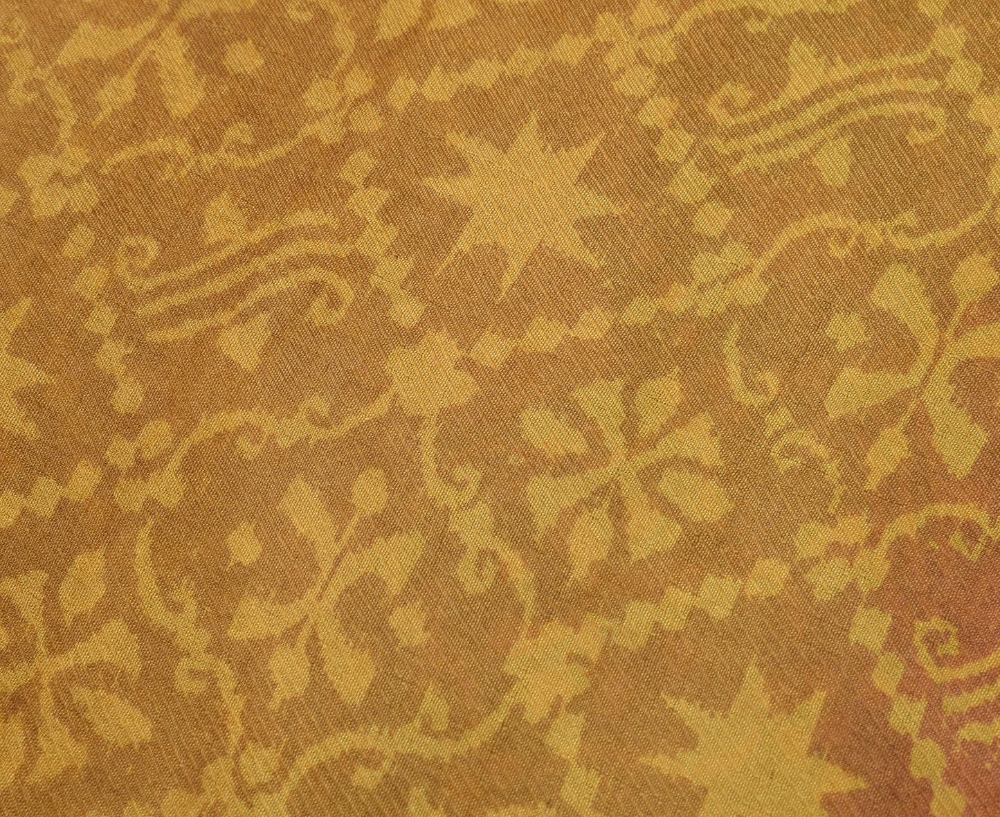 Sushila Vintage Indian Saree 100% Pure Silk Printed Floral Soft Craft Fabric