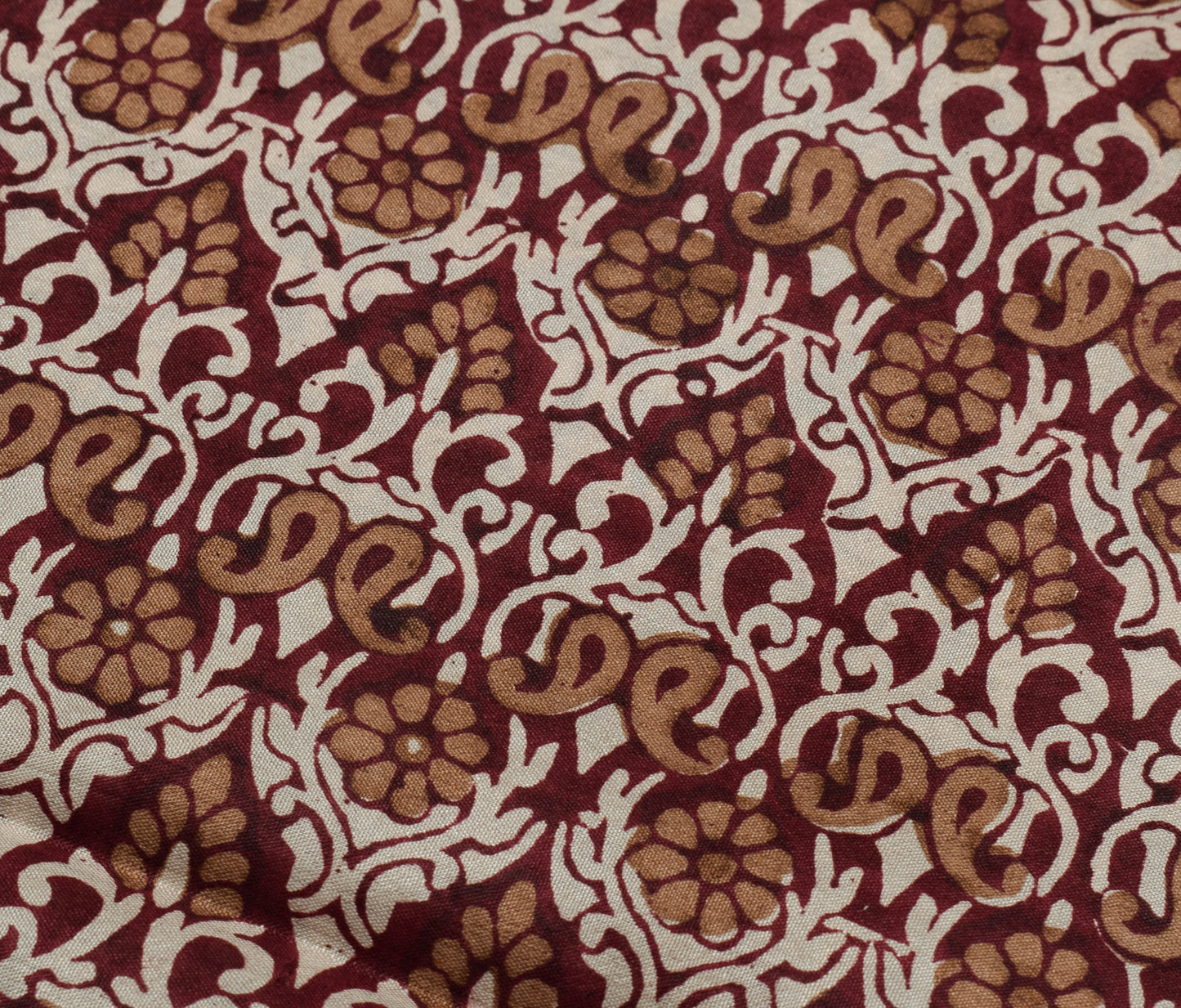 Sushila Vintage Indian Saree 100% Pure Silk Printed Floral Soft Craft Fabric