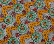Sushila Vintage Indian Saree 100% Pure Silk Hand Block Printed Soft Craft Fabric