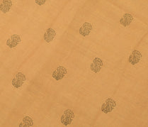 Sushila Vintage Peach Saree Pure Tissue Silk Printed Floral Craft 5 YD Fabric