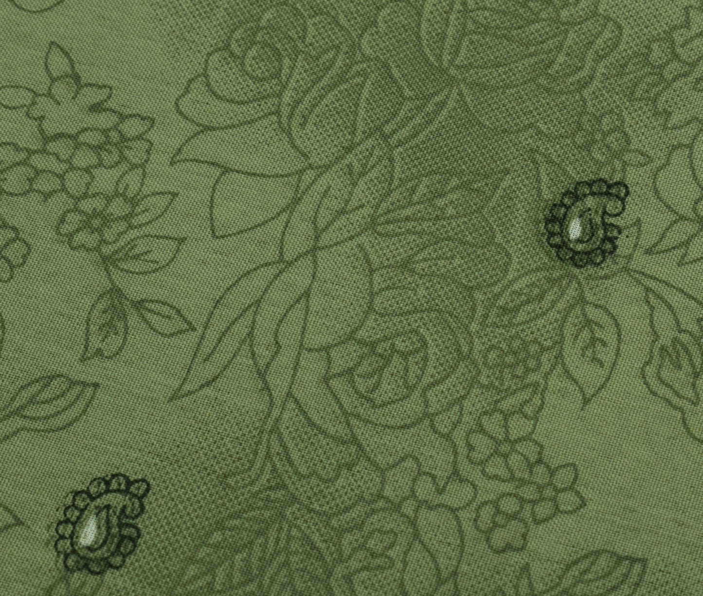Sushila Vintage Green Saree Blend Silk Printed Floral Soft Craft Sari Fabric