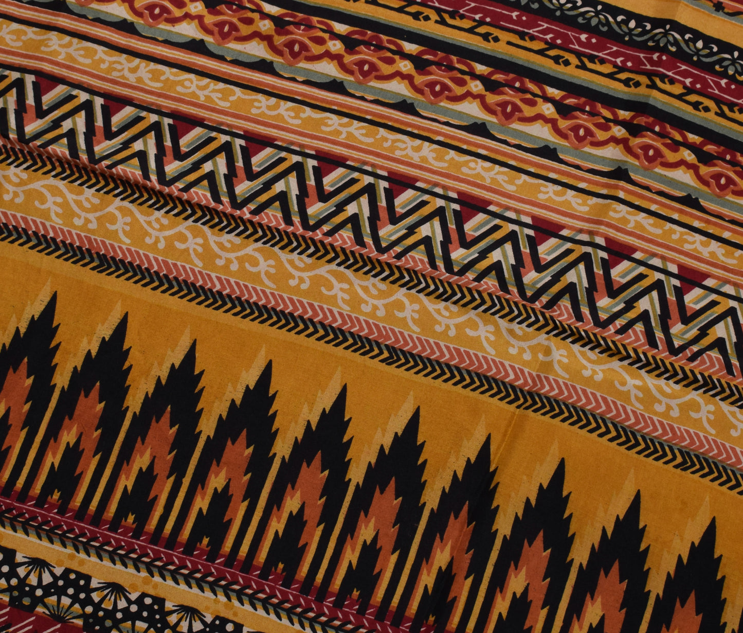 Sushila Vintage Maroon Saree 100% Pure Silk Printed Floral Soft Craft Fabric