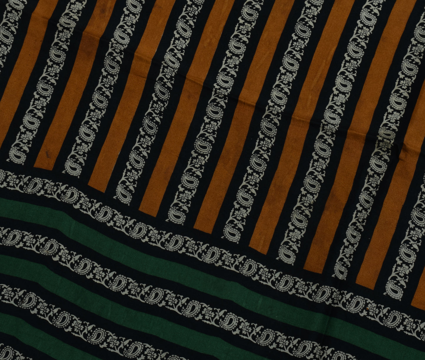 Sushila Vintage Indian Saree 100% Pure Silk Printed 5 Yard Soft Craft Fabric