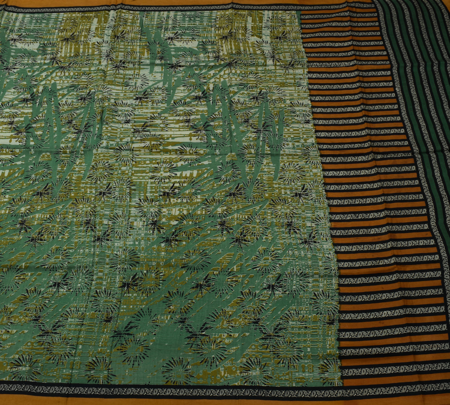 Sushila Vintage Indian Saree 100% Pure Silk Printed 5 Yard Soft Craft Fabric