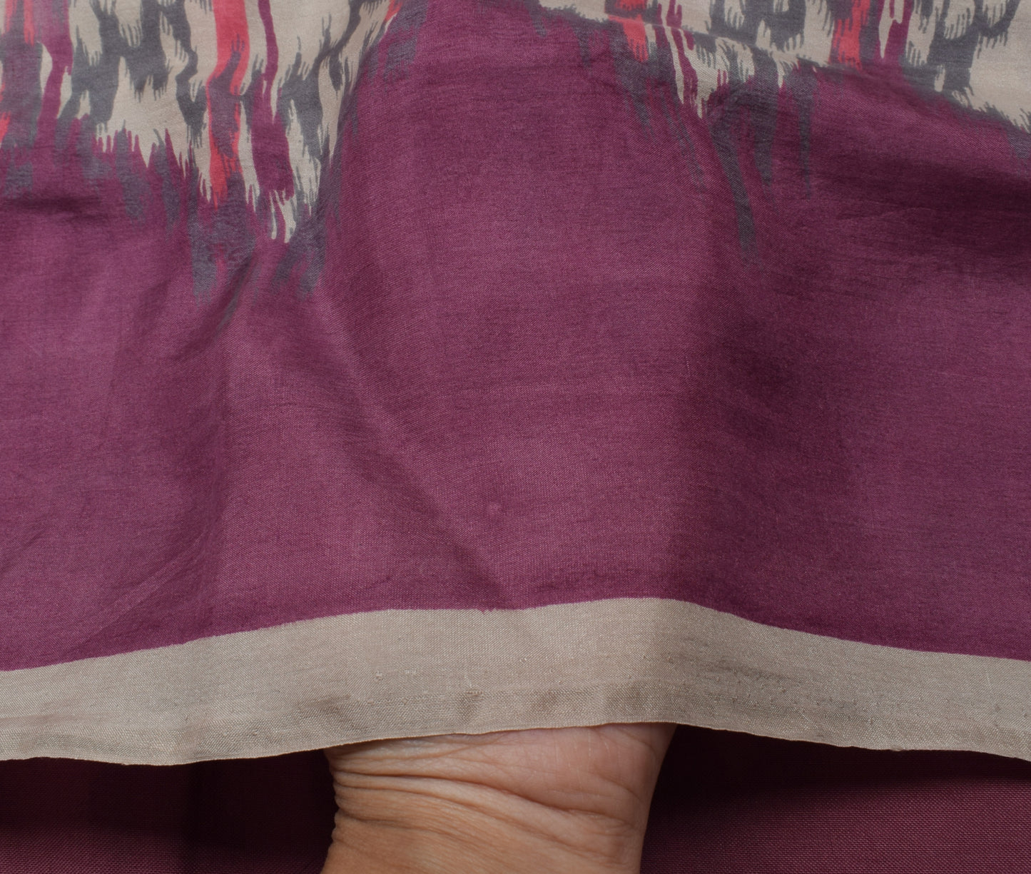 Sushila Vintage Indian Saree 100% Pure Silk Printed 5 Yard Soft Craft Fabric