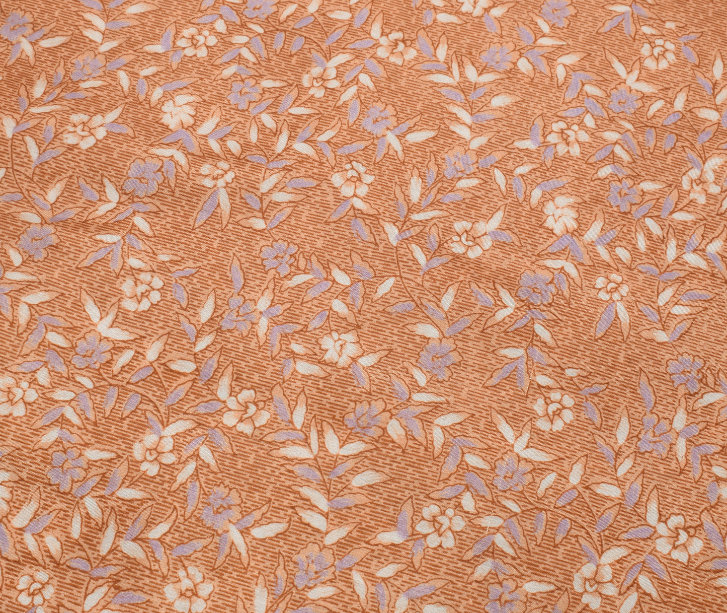 Sushila Vintage Indian Saree Blend Silk Printed Floral5 Yard Soft Craft Fabric