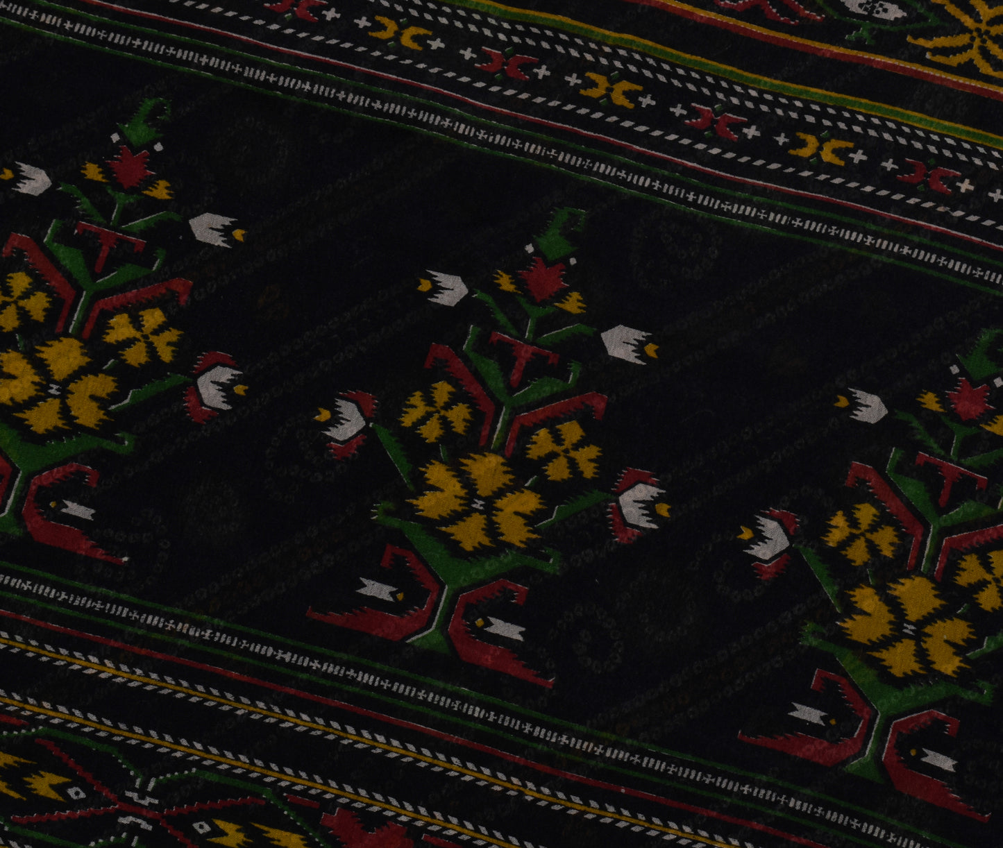 Sushila Vintage Maroon Saree 100% Pure Silk Printed 5 Yard Soft Craft Fabric