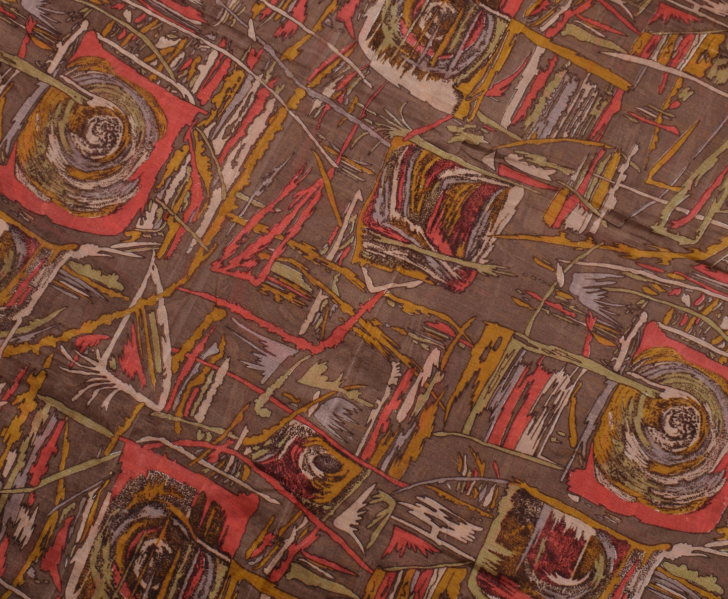 Sushila Vintage Indian Saree 100% Pure Silk Printed 5 Yard Soft Craft Fabric