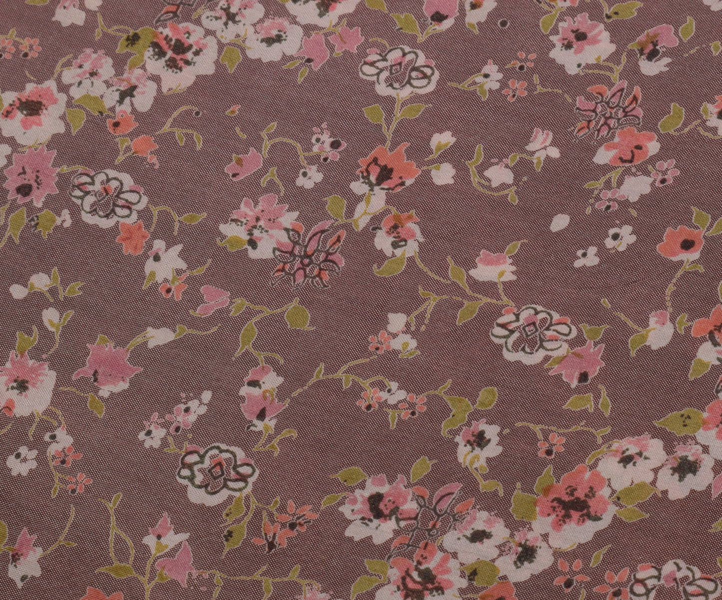 Sushila Vintage Indian Saree 100% Pure Silk Printed Floral Soft Craft Fabric