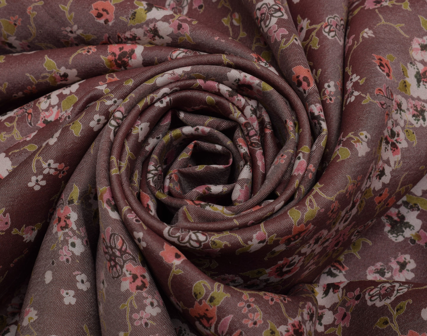 Sushila Vintage Indian Saree 100% Pure Silk Printed Floral Soft Craft Fabric