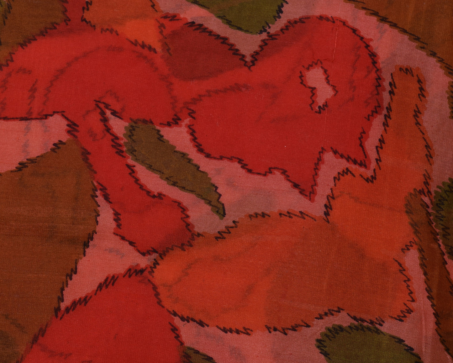 Sushila Vintage Indian Saree 100% Pure Silk Printed 5 Yard Soft Craft Fabric