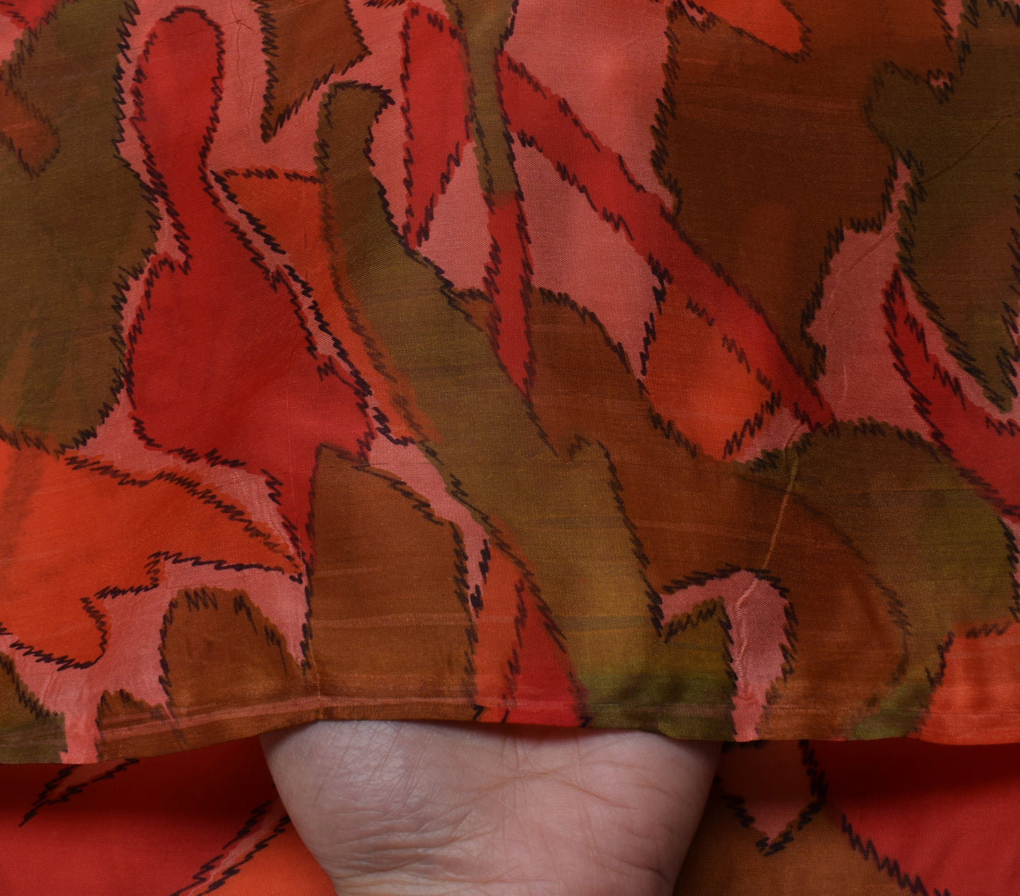 Sushila Vintage Indian Saree 100% Pure Silk Printed 5 Yard Soft Craft Fabric