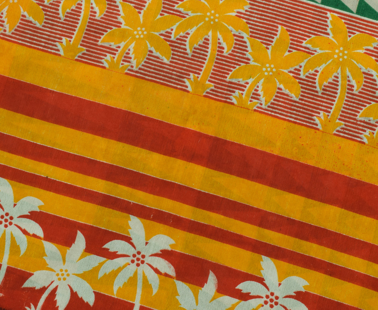 Sushila Vintage Indian Saree Blend Silk Printed 5 Yard Soft Craft Fabric