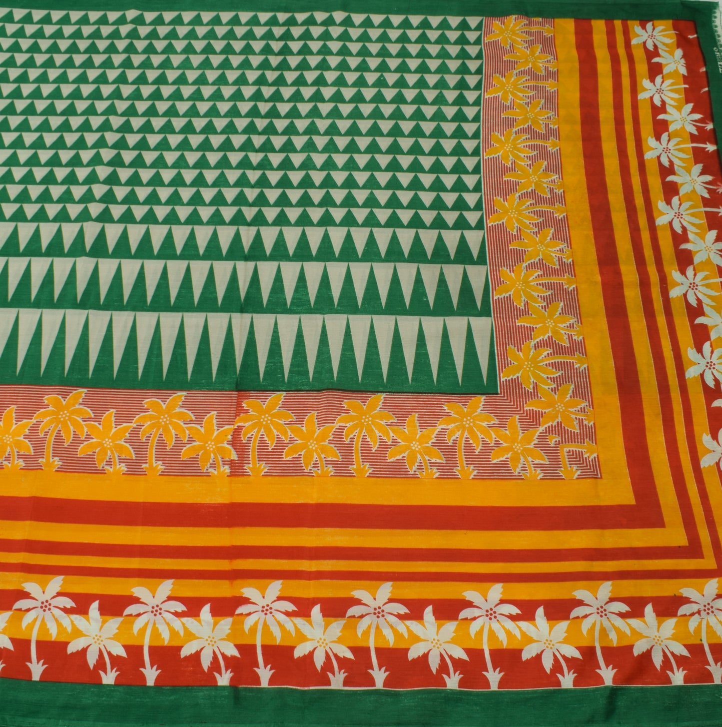 Sushila Vintage Indian Saree Blend Silk Printed 5 Yard Soft Craft Fabric