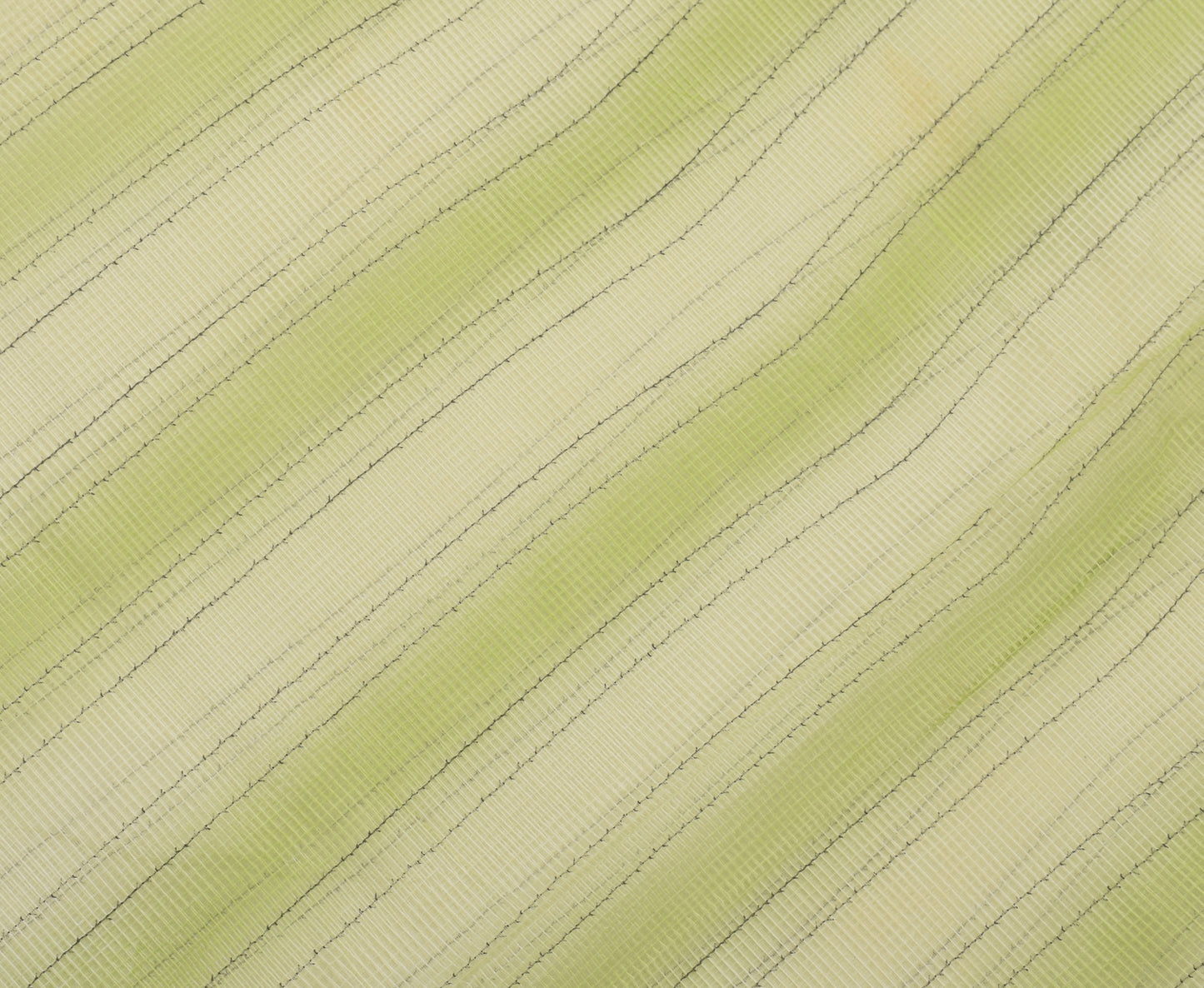 Sushila Vintage Green Indian Saree 100% Pure Silk Printed Floral Craft Fabric