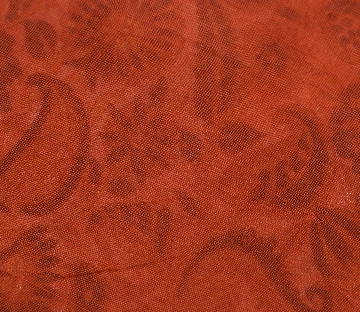 Sushila Vintage Saree 100% Pure Silk Printed Floral & Paisley 5 YD Craft Fabric
