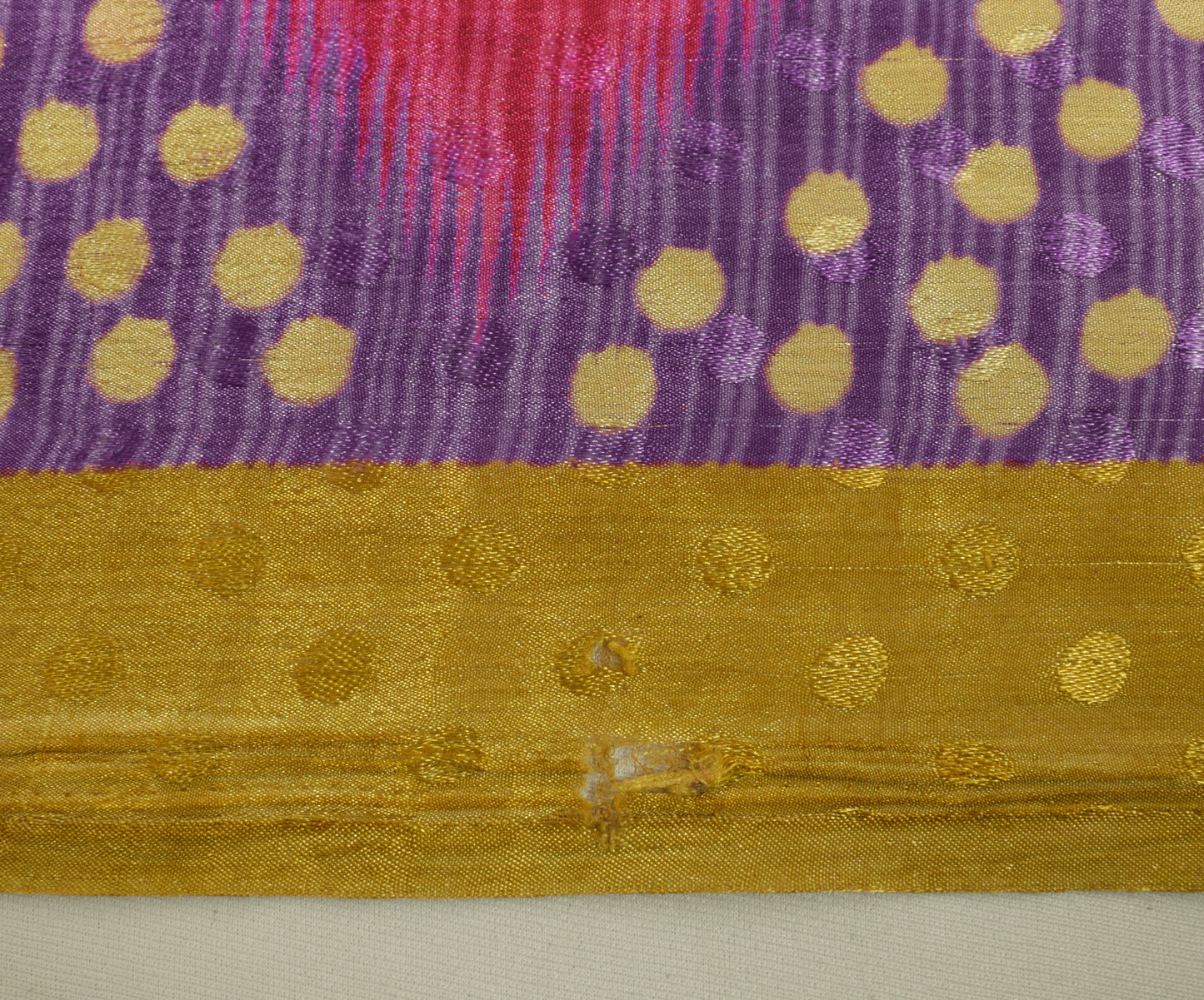 Sushila Vintage Multi-Color Saree Blend Crepe Silk Printed Polka Dot Soft Fabric