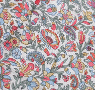 Sushila Vintage White Women Neck Scarf Blend Satin Printed Floral Stole 36"x 36"
