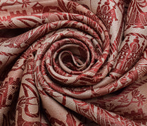 Sushila Vintage Indian Sari Remnant Scrap 100% Pure Silk Woven Craft Fabric