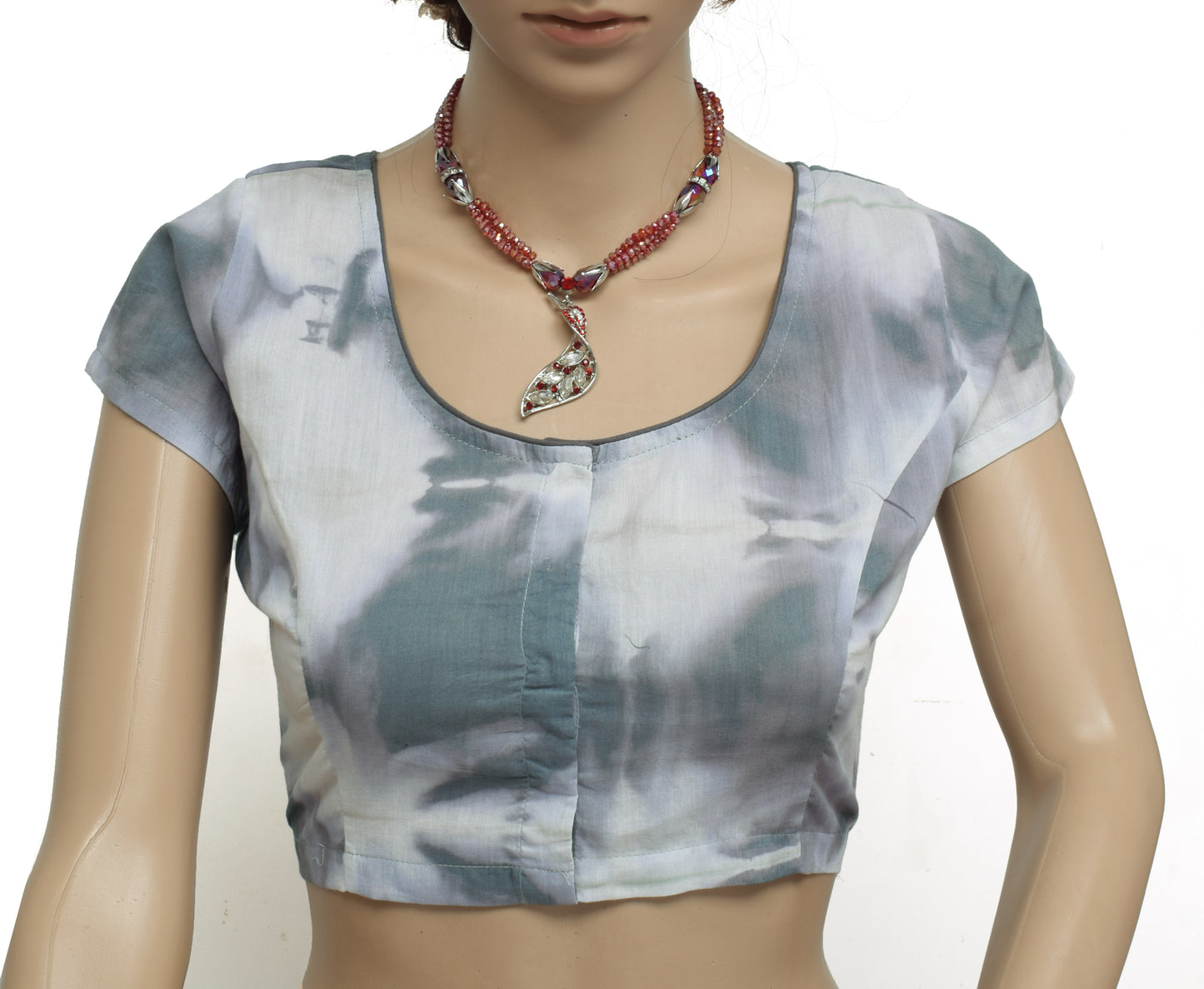 Sushila New Top 38" Stitched Sari Blouse 100% Pure Cotton Printed Choli