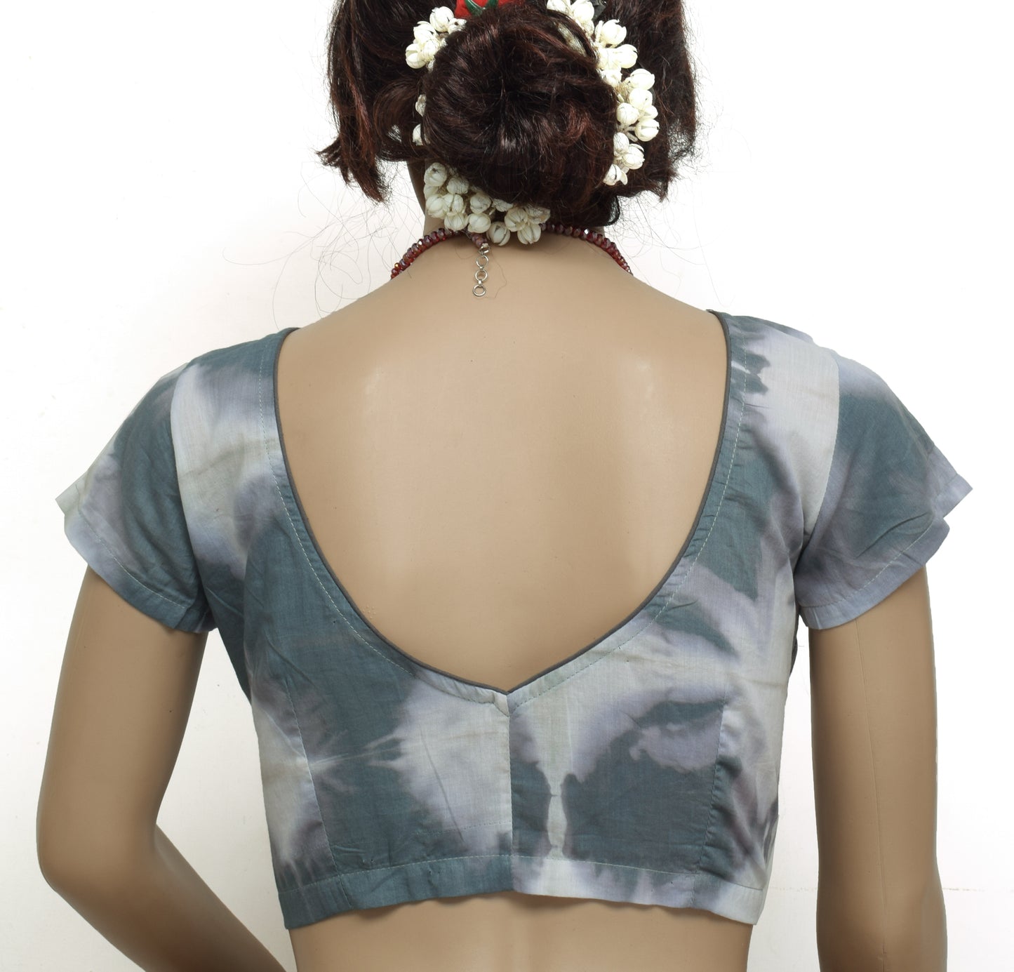 Sushila New Top 38" Stitched Sari Blouse 100% Pure Cotton Printed Choli