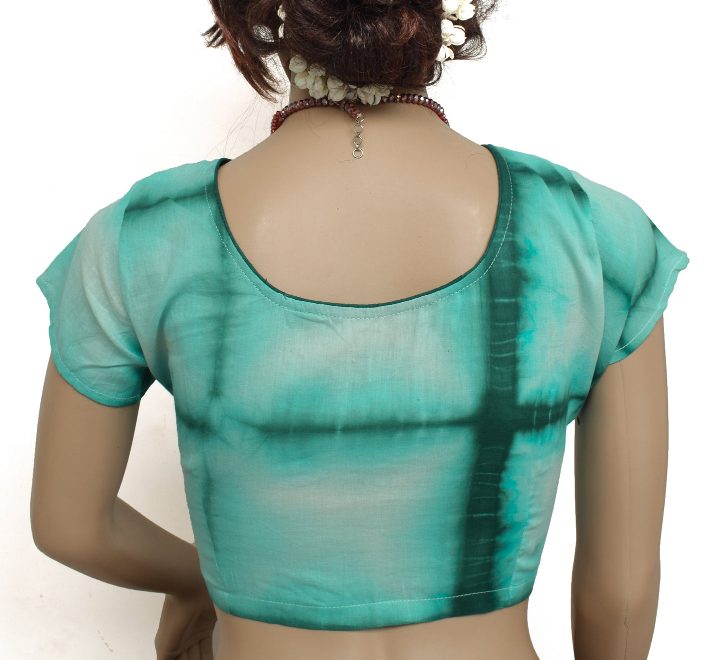 Sushila New Top Readymade Stitched Sari Blouse 38" Pure Cotton Printed  Choli