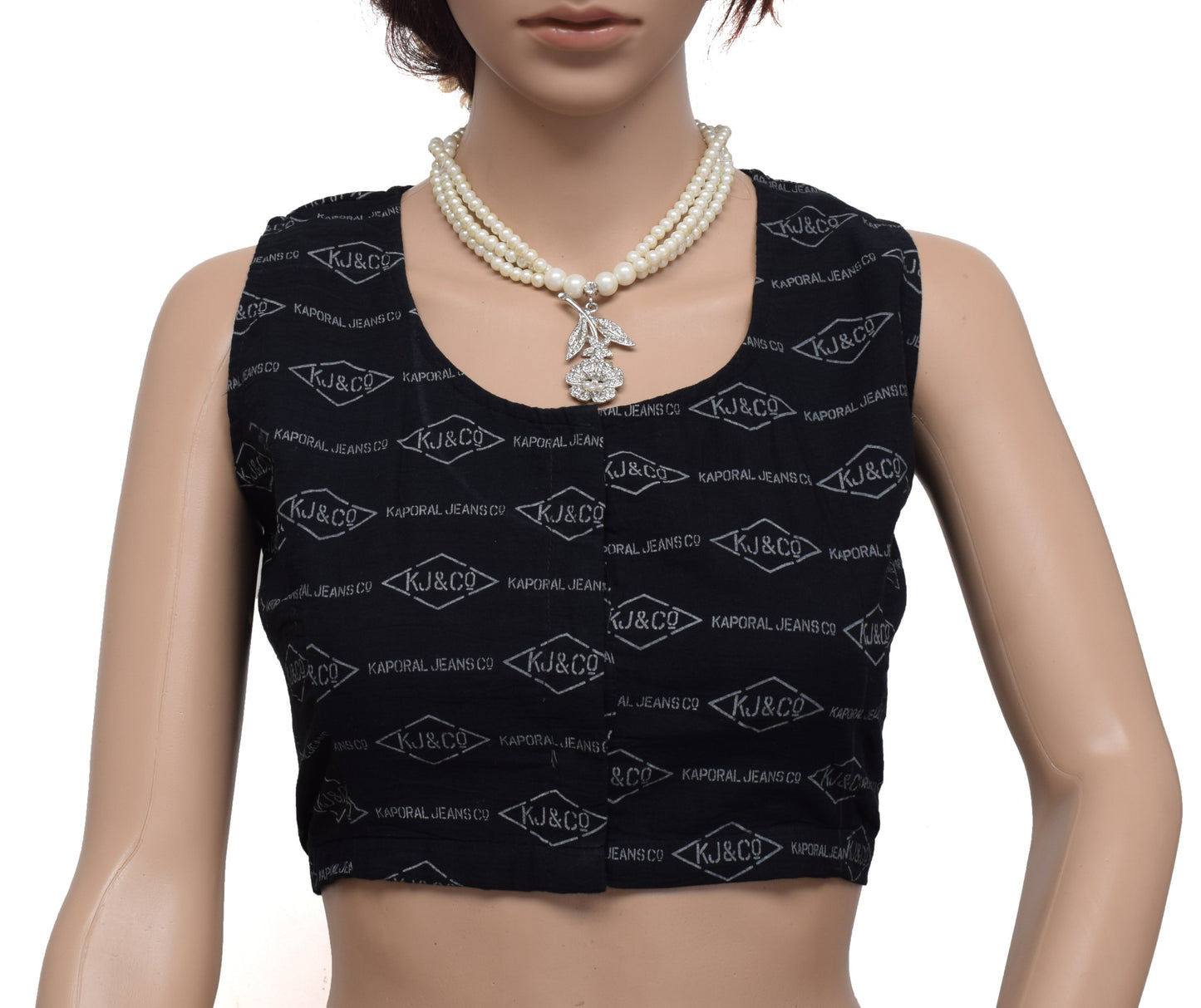 Sushila New Top 40" Stitched Sari Blouse 100% Pure Cotton Printed Choli