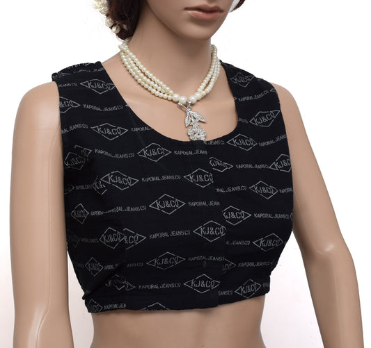 Sushila New Top 40" Stitched Sari Blouse 100% Pure Cotton Printed Choli