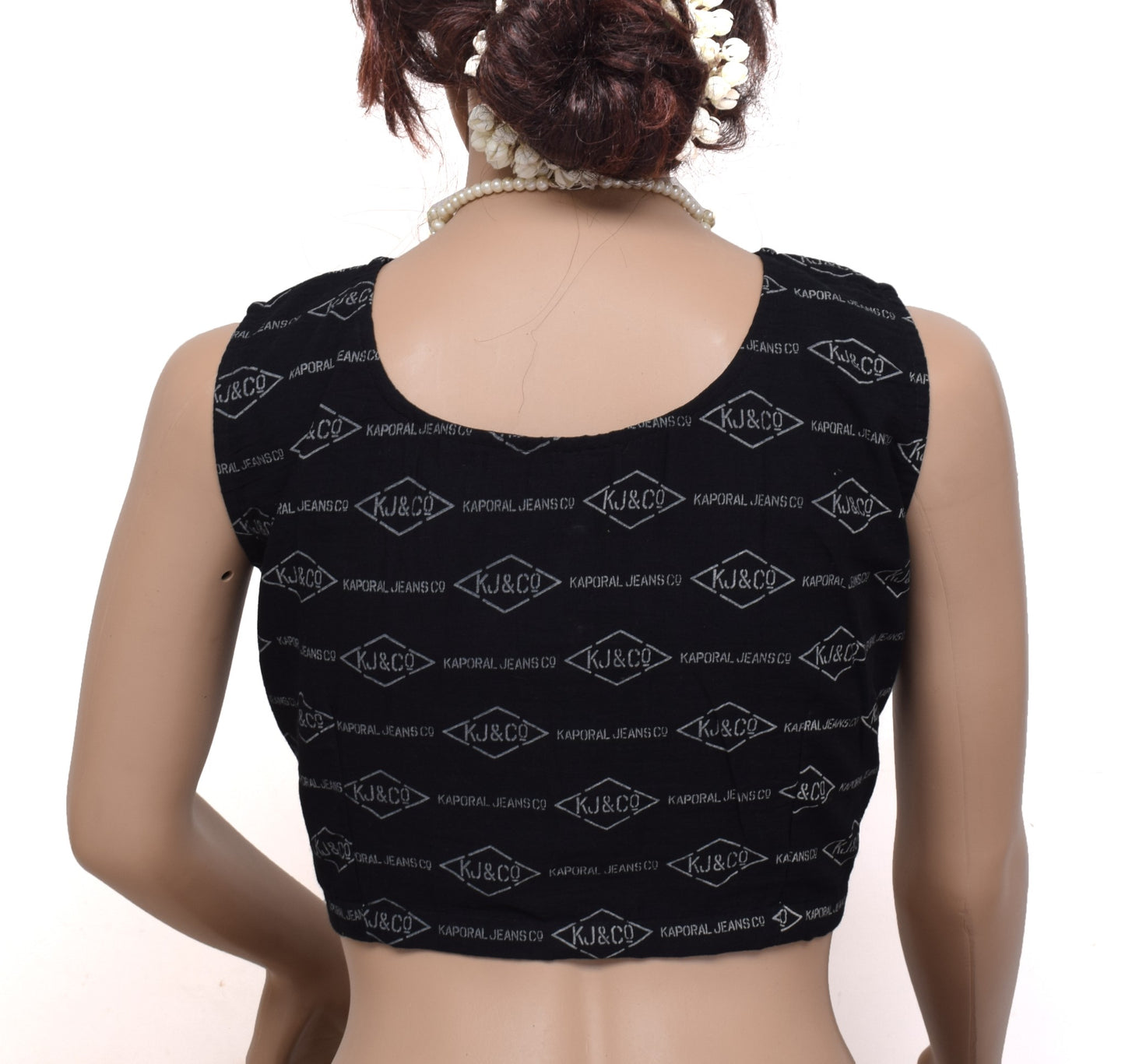Sushila New Top 40" Stitched Sari Blouse 100% Pure Cotton Printed Choli