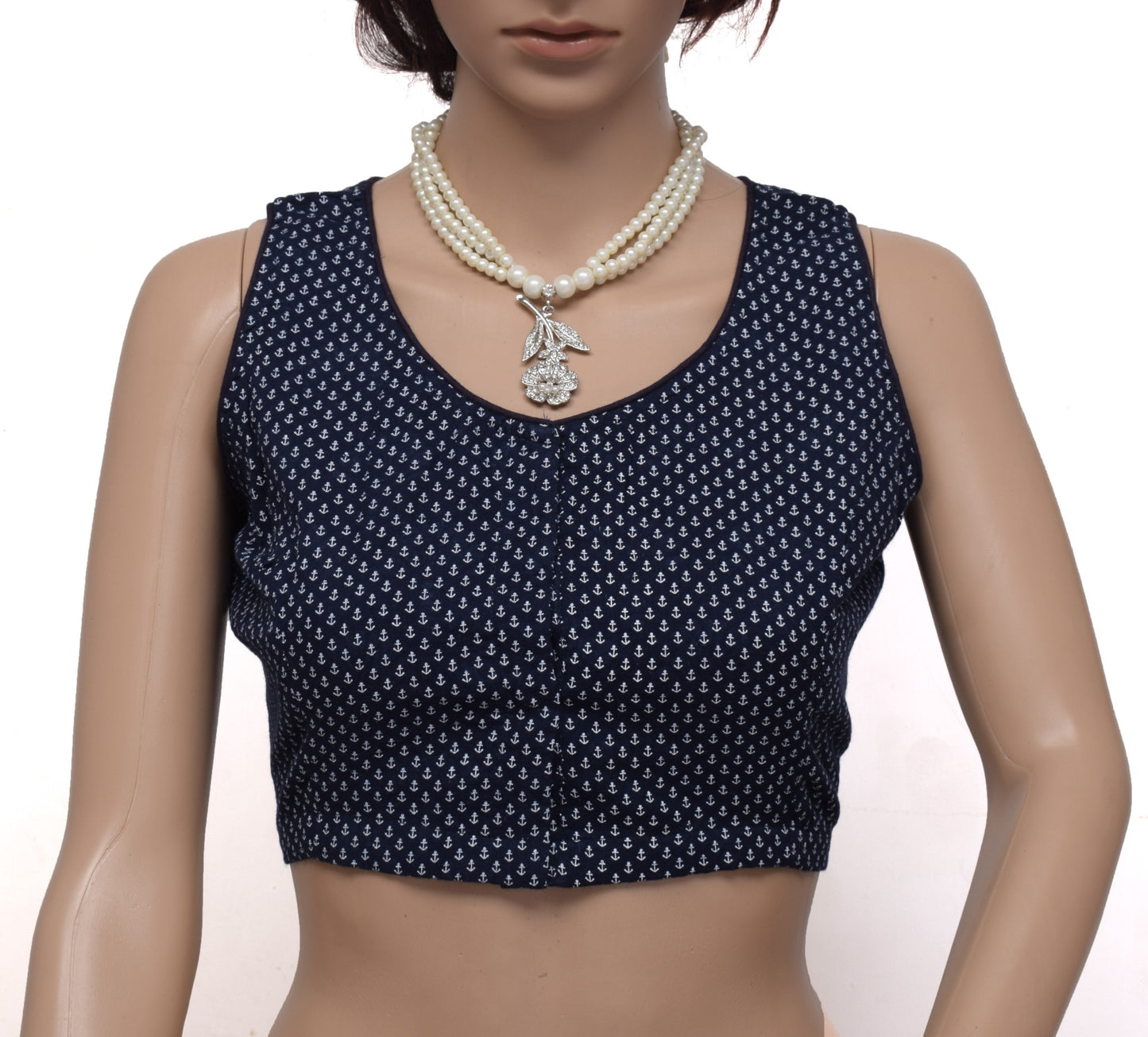 Sushila New Top Readymade 38" Sari Blouse 100% Pure Cotton Printed Choli