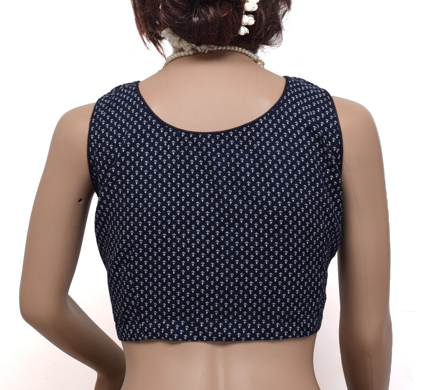 Sushila New Top Readymade 38" Sari Blouse 100% Pure Cotton Printed Choli